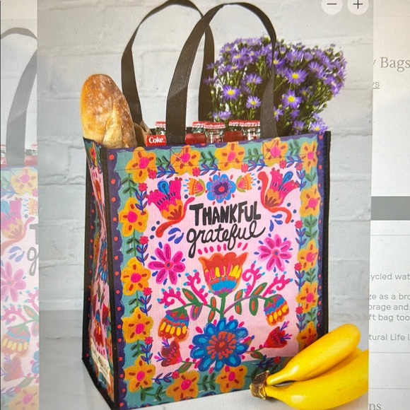 NATURAL LIFE Handbags - 3/$15 Natural Life Thankful Grateful Tote/Grocery Bag